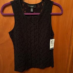 Black lace tank top